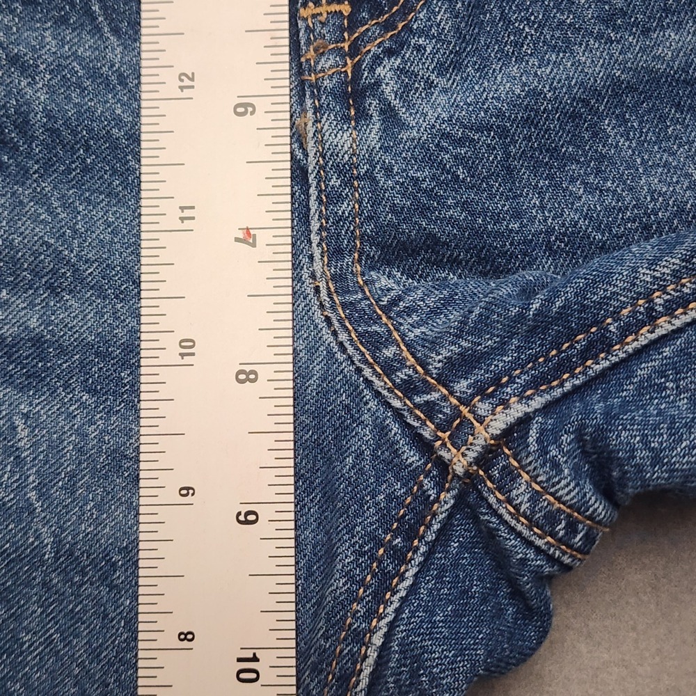 American Eagle 90s Straight Jeans Womens 0 Regular Blue Denim High Rise 27x29.5 - Picture 6 of 8